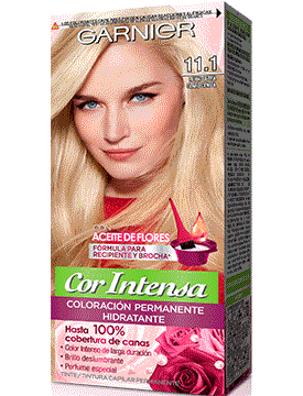 Cor Intensa 11.1 Rubio Ultra Claro Ceniza Rubio con reflejo ceniza